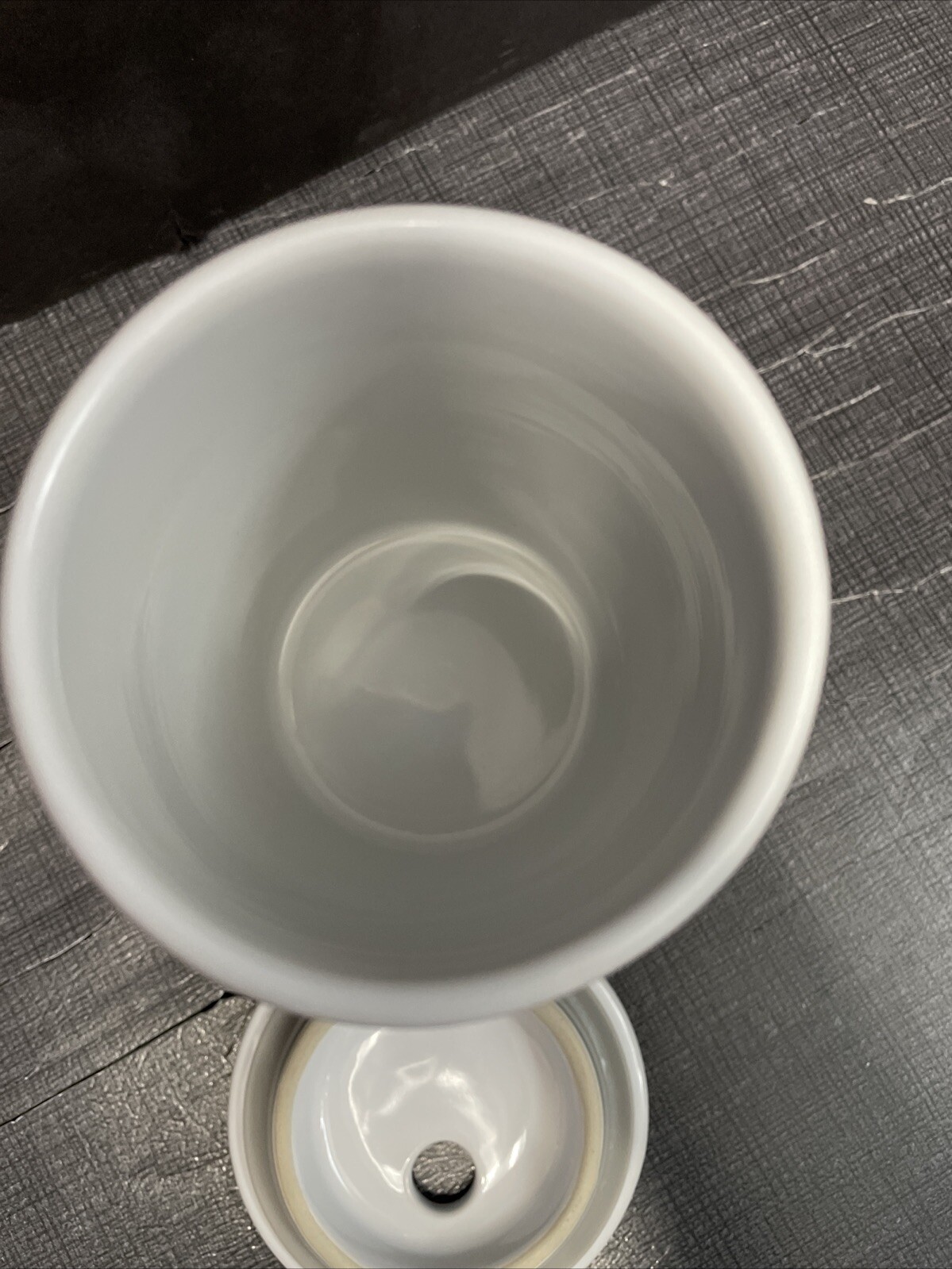 Pampered Chef Egg Cooker Model 1529 White Ceramic