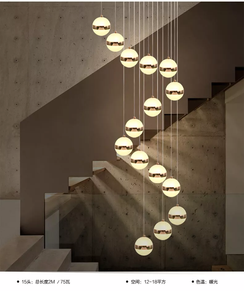 Led staircase chandelier outlet