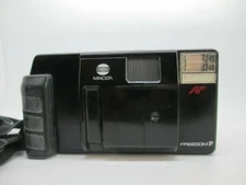 Minolta Freedom III 35mm Point & Shoot Film Camera 35mm 1:2.8 Fixed Lens WORKING