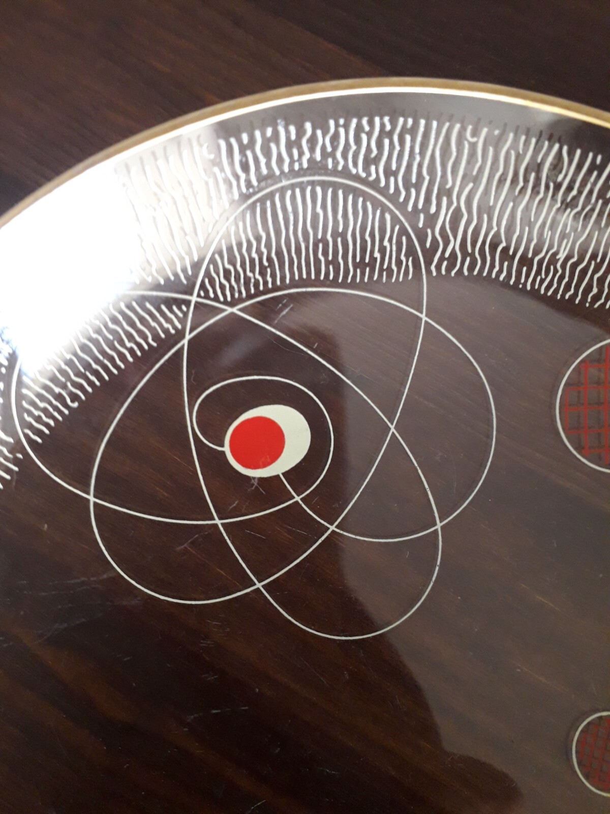 Glasschale aus den 50/60 er Jahren Durchmesser 24 cm, Sehr guter Zustand