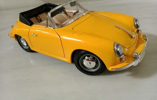 Burago 1/18 " Porsche 356 B 1961" no box gialla