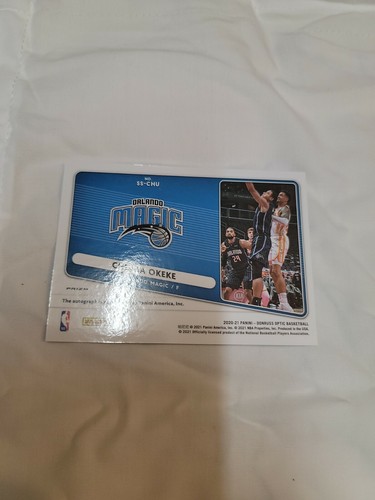 2020-21 Donruss Optic Signature Series chuma okeke Green Prizm Auto SP Cavs - Picture 6 of 8