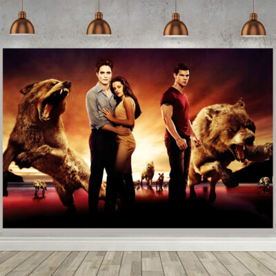 The Twilight Saga Party Supplies Backdrop Banner Poster 5x3ft Birthday Gift