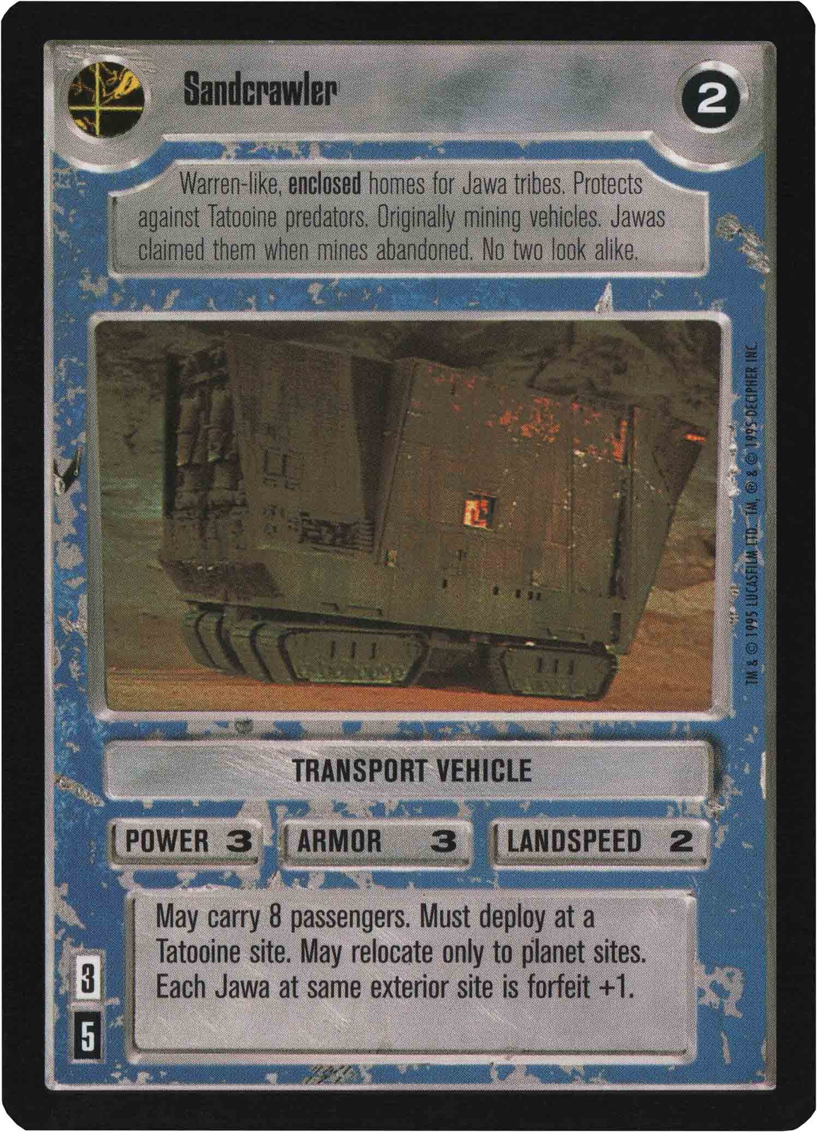 Star Wars CCG Premiere Limited BB Sandcrawler [Lightside]