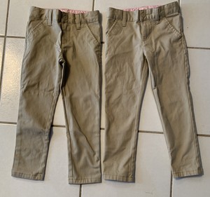 skinny leg school uniform pants