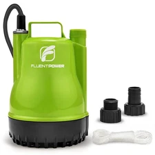 FLUENTPOWER 1/4HP Utility Pump 1900GPH Submersible Sump Pump With Manual Control