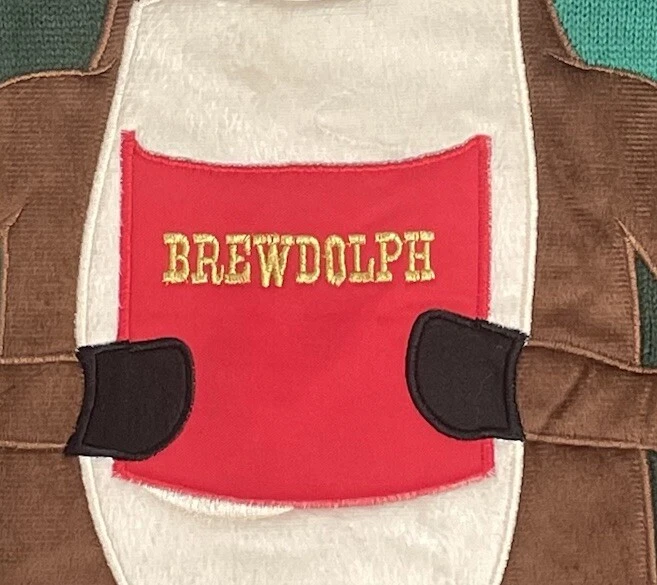 Blizzard Bay Sweater Mens XL Green Camo Brewdolph Beer Ugly Christmas Drinking