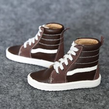 1/4MSD 1/3SD UncleSSDF BJD Doll Sneaker Shoes Middle Cut Board Shoes Brown