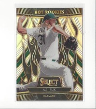 2020 Select Hot Rookies Prizms Holo #1 A.J. Puk RC Rookie A's 