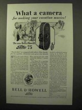 1928 Bell  Howell Filmo 75 Movie Camera Ad - Vacation