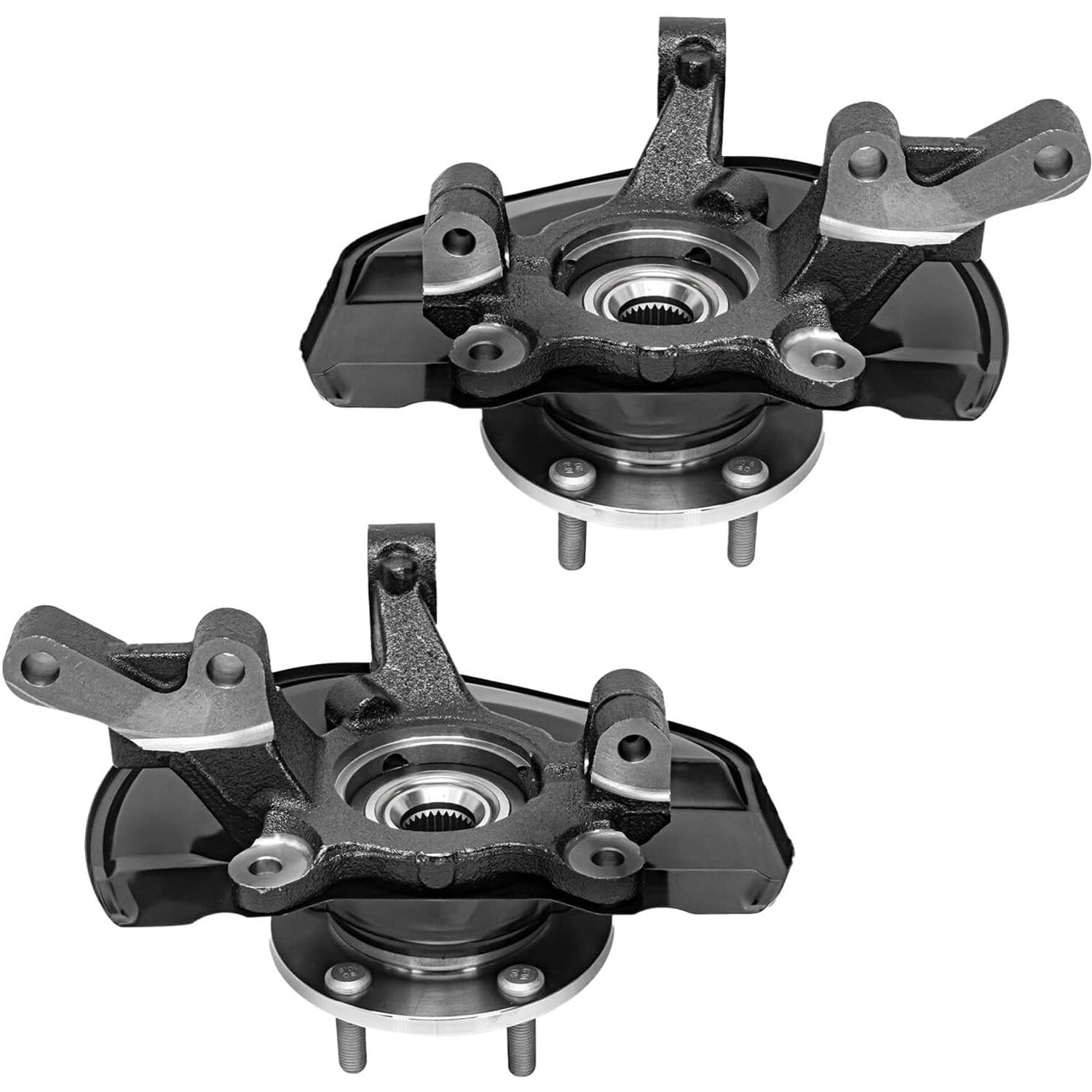 Front Pair Steering Knuckle+Wheel Hub Bearing for 2007-2017 Jeep Patriot Compass