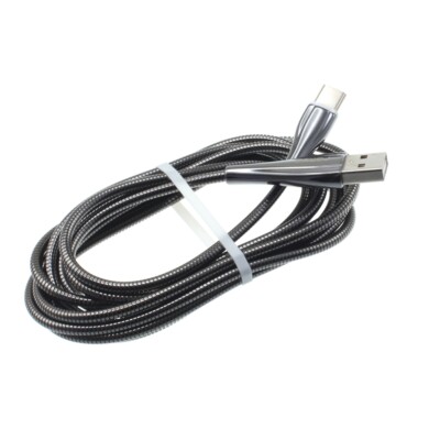 For Galaxy S20/S21/S23/FE 6ft Metal USB Cable Type-C Charger Cord Power Wire