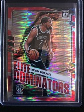 Kevin Durant Elite Dominators Red Pulsar Panini Donruss Optic 2020-21