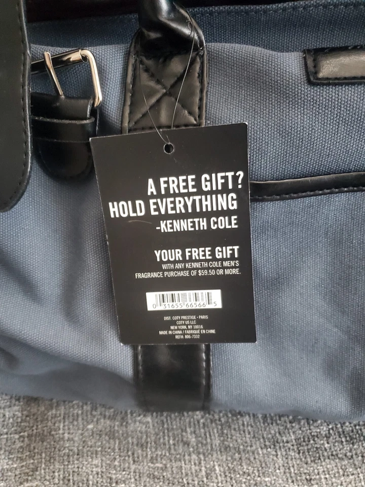 Kenneth Cole [Travel_Satchel_Doctor] BOLSO (19''x11''x9'') Azul/Gris/Negro (Ltd.) Foto 3 de 4