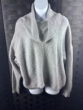 Olive and Oak Grey Sweater Cowl Neck  Sz L