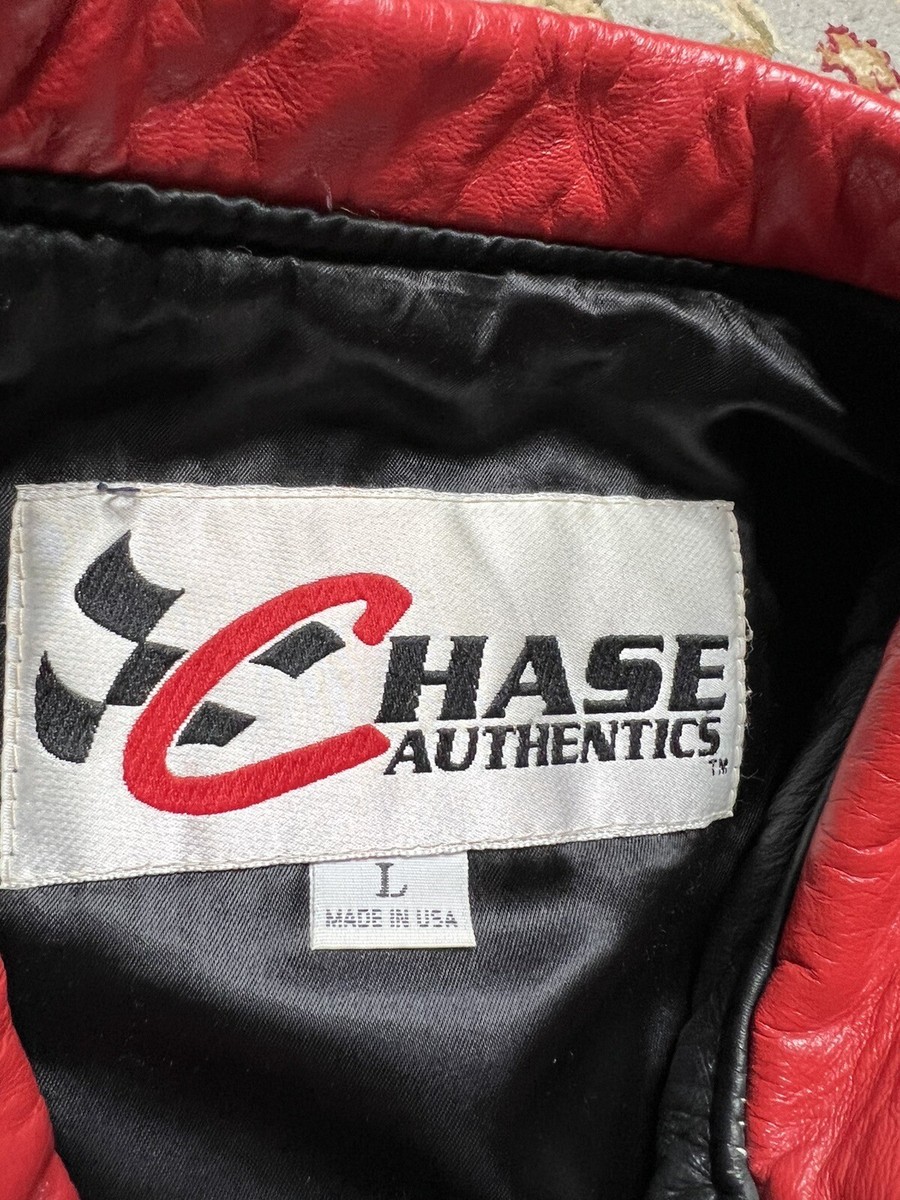 Chase Authentics GM Goodwrench Service Leather Jacket Men's Large
