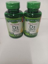 600 Softgels Nature's Bounty D3 125 mcg Exp: 11/2025