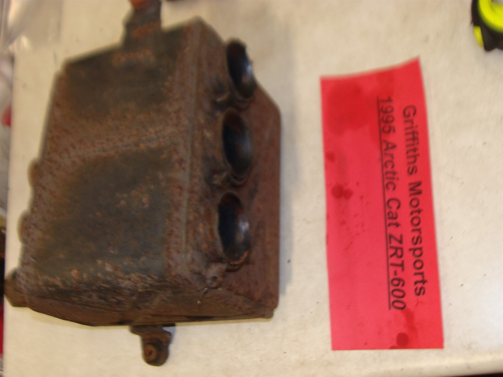 1995 ARCTIC CAT ZRT600 oem original muffler exhaust box silencer can triple