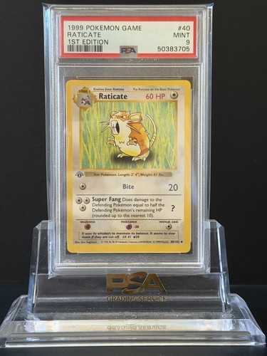 Raticate (1st Edition) graded PSA 9 for sale on eBay
