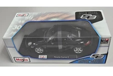 Maisto Black Porsche Cayman S Coupe Car Special Edition 1:18 Diecast Model NEW