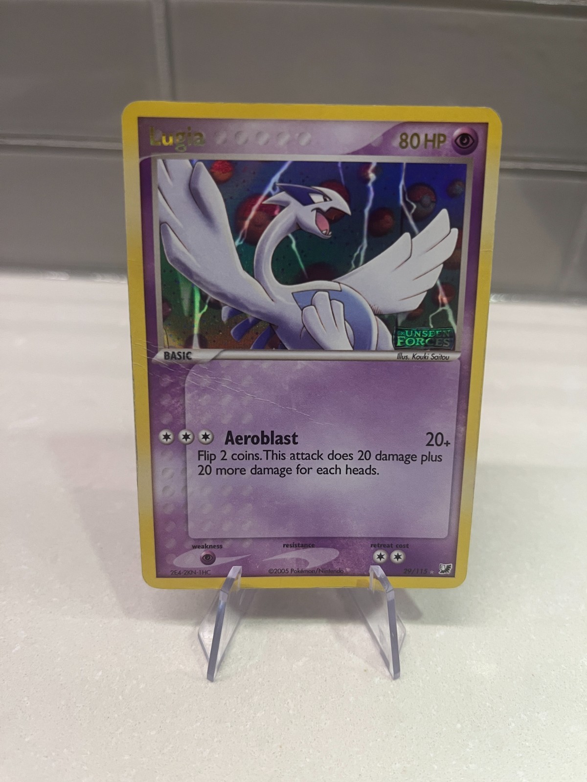 Lugia 29/115 Reverse Holo EX Unseen Forces Pokemon Card HP