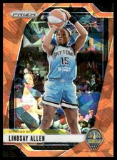 2024 Panini Prizm WNBA #107 Lindsay Allen Ice Orange Prizms Chicago Sky