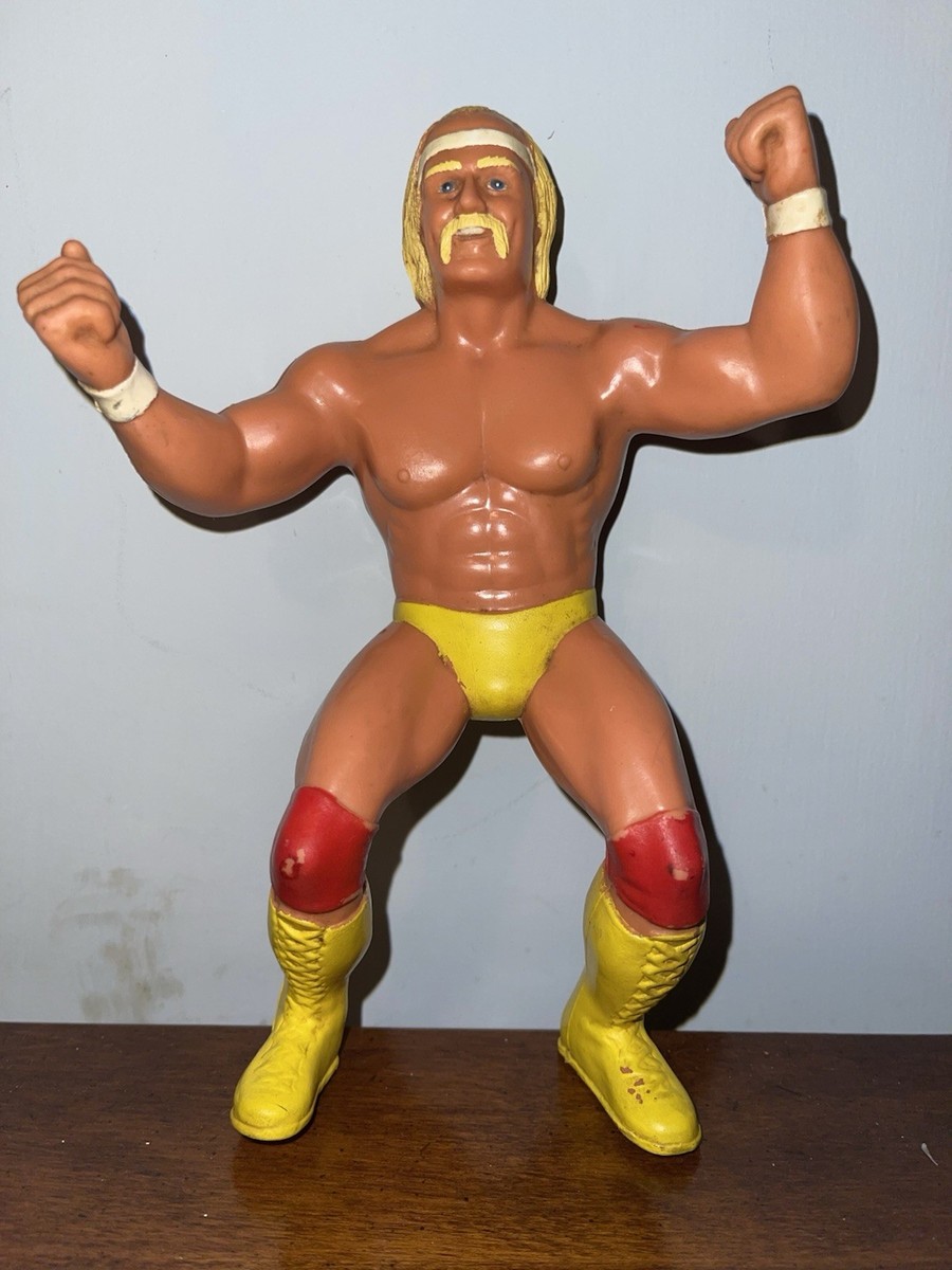1984 Hulk Hogan WWF Wrestling Superstars LJN Rubber Action Figure