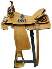Ranch Roping Horse Saddle Western Leather Wade Tree A Fork Work Tack Equestrian