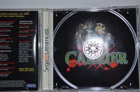 Carrier (Sega Dreamcast, 2000) Pre-Owned Manual/Reg Card/Game/Case