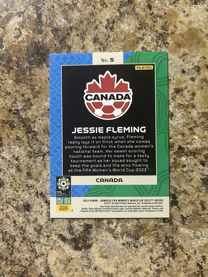 Donruss Copa Mundial Femenina de la FIFA 2023 Jessie Fleming Monumentos Nacionales CASO HIT  Foto 2 de 2