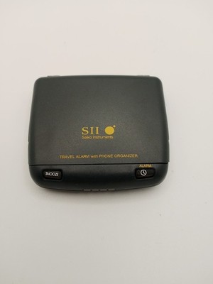 Seiko Instruments SII World Travel Alarm with Phone Organizer - UNTESTED