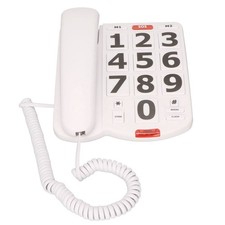 Big Button Telephone Large Adjust Volume Last Number Redialing Corded Landline