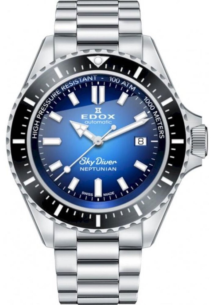 EDOX Neptunian 80120 3NM BUIDN Orologio Uomo Meccanico