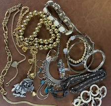 Fashion Jewelry Lot - Nakamol-White House Black Market- Park Lane Owl-15 Piece