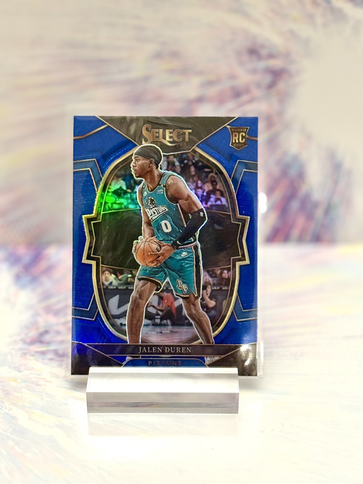 Jalen Duren Rookie Card 2022-23 Panini Select #98 Concourse Blue Prizm - Pistons