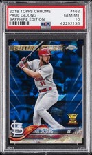 2018 TOPPS CHROME SAPPHIRE EDITION #462 PAUL DEJONG PSA 10