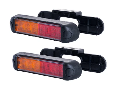2x Piloto trasero LED 3 funciones 12-24V E9 para camiones coches remolques quads - Imagen 1 de 4