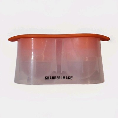 Sharper Image Ice Balls Maker Tray Rocks Glass Whiskey Bourbon Silicone 2  Balls