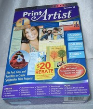 Complete Print Artist Version 22 Platinum Windows Software CD-ROM Manual Box