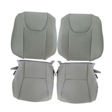 Replacement Driver and Passenger Side Bottom  Top Lean Back Seat Covers Gray