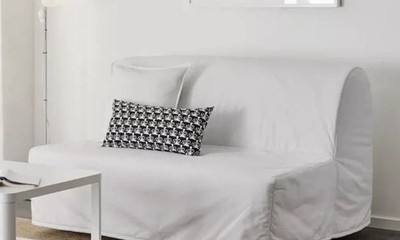 Ikea Lycksele Ersatzbezug 2 Sitzer Schlafsofa Ransta weiß 001.195.46 Neu