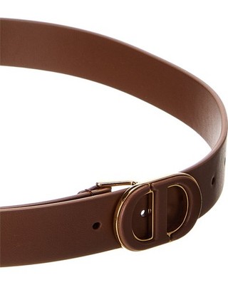 Dior 30 Montaigne Leather Belt Women's Brown 90 | eBay