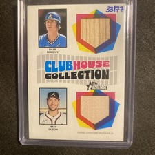 2026 Topps Heritage Dual Relic Clubhouse Collection Matt Olson Dale Murphy /77 