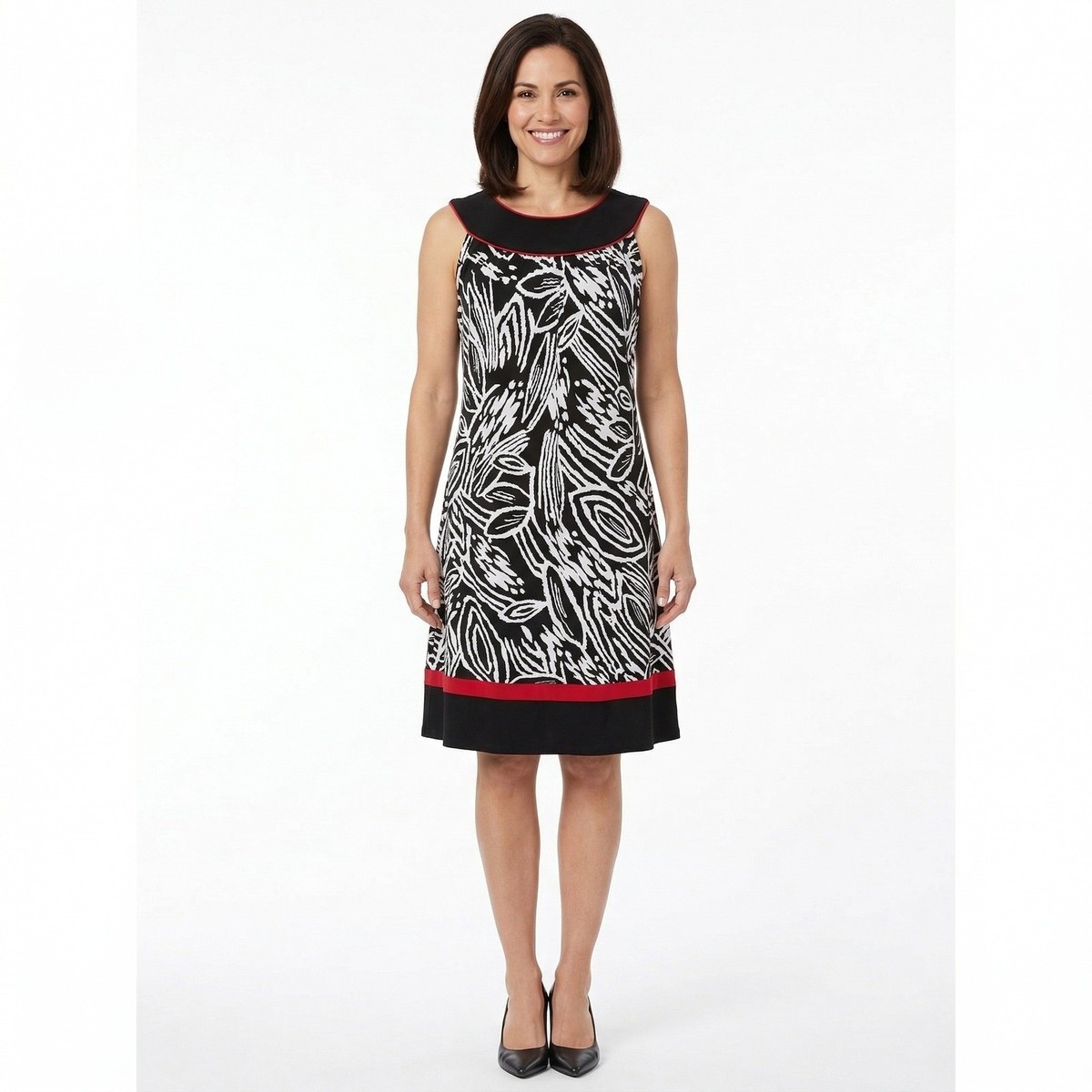 enfocus studio black and white dress NWOT & Brand new Enfocus Studio Women Black White