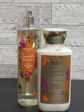 BATH BODY WORKS SWEATER WEATHER FINE MIST BODY SPRAY AND LOTION 8oz NEW SEALED
