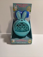 Bunny Bubble Machine - Teal - NEW Blows Streams of Bubbles Fun Toy SEALED 