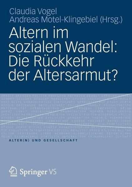 Altern Im Sozialen Wandel: Die RüCkkehr Der Altersarmut? Claudia Vogel (U. A.)-image