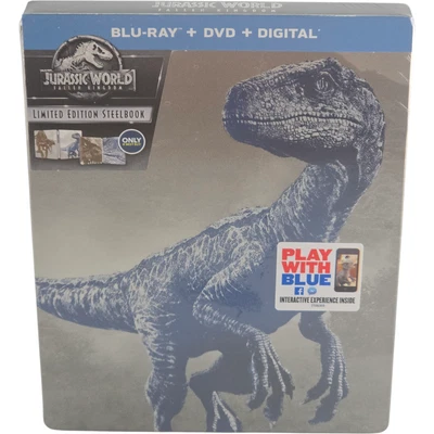 ARROW Jurassic World: Fallen Kingdom Blu-ray + DVD SteelBook Chris Pratt 2018 A