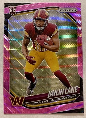 2025 Panini Prizm Football Pink Wave Jaylin Lane #356