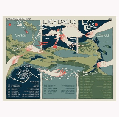 #ad #ad Forever Is A Feeling Lucy Dacus Tour 2025 Poster $27.29